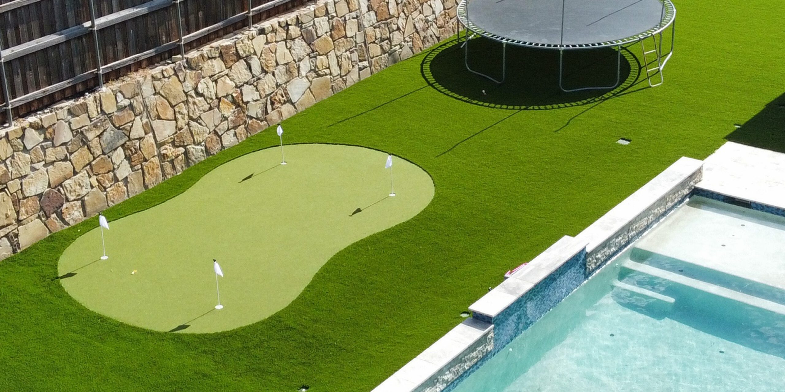 Artificial Putting Green in Rowlett, Texas